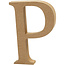 Creotime MDF letter/teken, 13 cm. letter P