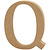 CREA MDF letter/teken, 13 cm. letter Q