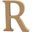 CREA MDF letter/teken, 13 cm. letter R