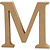 Creotime MDF Letter M 1,5x8cm