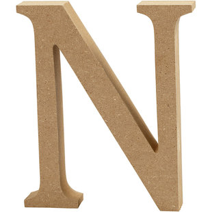 MDF Letter N 1,5x8cm
