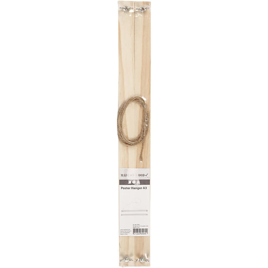 Creotime Houten Poster Hanger A3 b: 33,6 cm h: 2,2cm