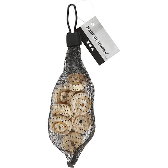 Creotime Wiel, afm. 24 x 8 mm gatgrootte 3 mm grenen 8 stuks