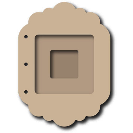 CREA MDF Scrap Book A6 2mm Frame 4pagina's