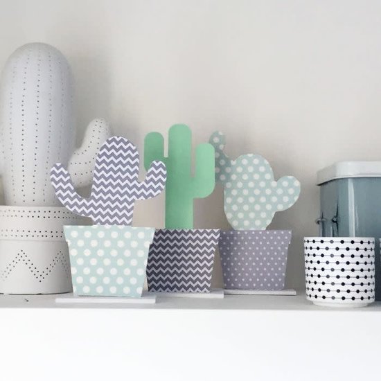 Vaessen Creative MDF 3D Cactus 40cm x 4mm