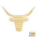 Pronty Houten Deco Bull / Stier 377x280x18mm