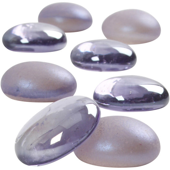 Creotime Glas Deco paars d:18-20 mm dikte 8mm