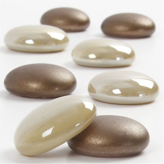 Creotime Glas Deco bruin d:18-20 mm dikte 8mm