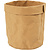 Creotime Faux Leather Opslagzak Licht Bruin H: 12 cm, 11 cm, 350 gr