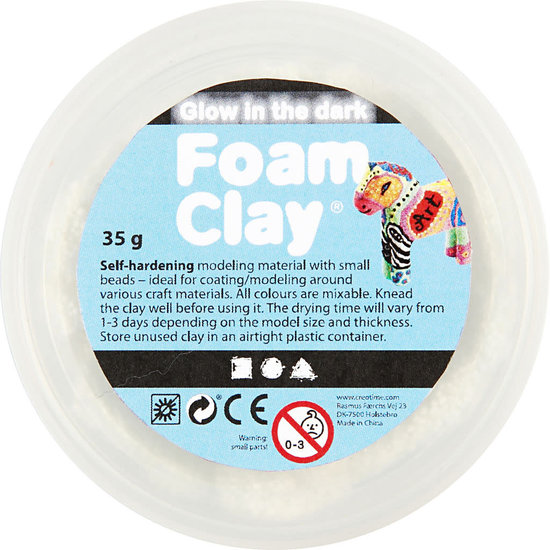 Creotime Foam Clay Glow In The Dark 35g