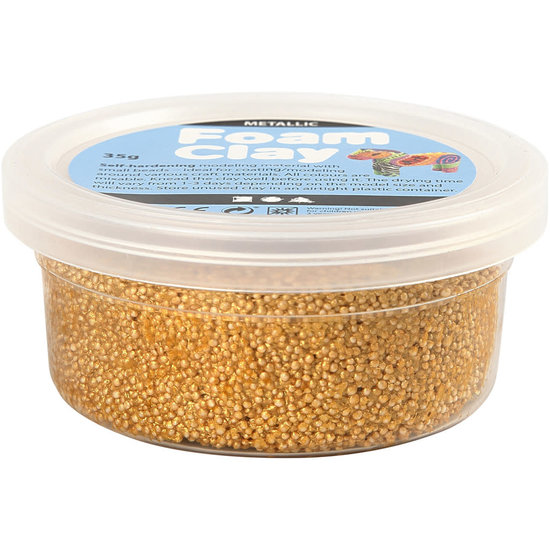 Creotime Foam Clay Metallic Goud 35g