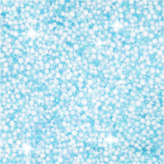 Creotime Foam Clay Glitter Licht Blauw 35g