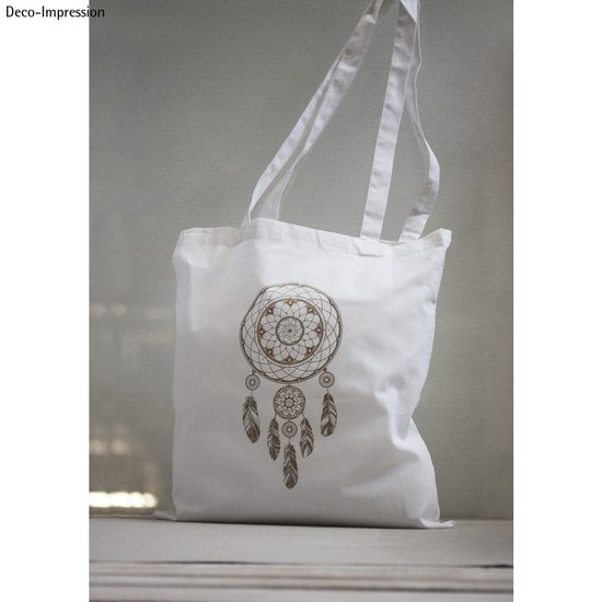 Rayher Tas Katoen Lang Hengsel 38x42cm Wit