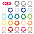 Opry Opry Siliconen Bijtring Bloem 4cm Licht Roze