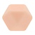 Opry Opry Siliconen Kralen Hexagon 1,4cm Licht Roze 5st