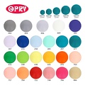 Opry Opry Siliconen Kralen Rond 1cm Blauw 5st