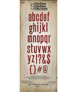 Sizzix Bigz Die Tim Holtz XL Alphabet Block Talk