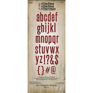 Sizzix Bigz Die Tim Holtz XL Alphabet Block Talk