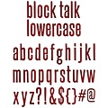Tim Holtz Sizzix Bigz Die Tim Holtz XL Alphabet Block Talk