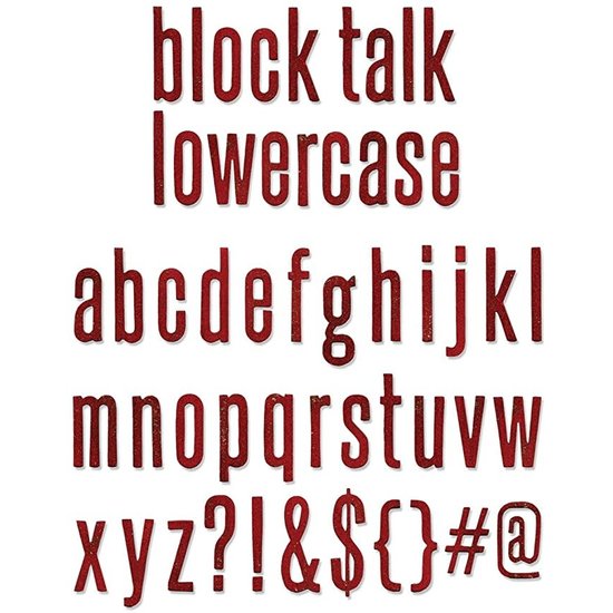 Tim Holtz Sizzix Bigz Die Tim Holtz XL Alphabet Block Talk
