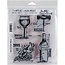 Tim Holtz Tim Holtz Cling Stamp Blueprint Wine