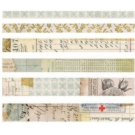 Tim Holtz Tim Holtz Idea-Ology Design Tape Salvaged 6st