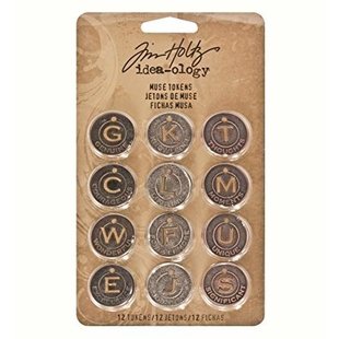 Tim Holtz Idea-Ology Muse Tokens 12st