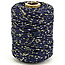 Vivant Katoen Koord Lurex 2mm 50m Blauw/Goud