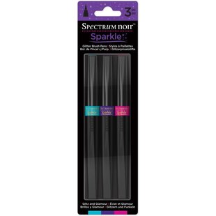 Spectrum Noir Sparkle Glitter Brush Pens Set Glitz