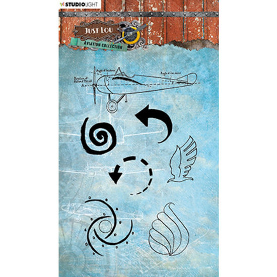 Studio Light Studio Light Stempel A6 Just Lou Aviation Collection nr. 09