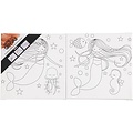Creotime Canvas Met Opdruk Zeemeermin 2st