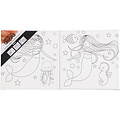 Creotime Canvas Met Opdruk Zeemeermin 2st