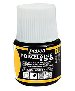 Pebeo Porcelaine 150 Porseleinverf 45ml Chalkboard Black nr. 201