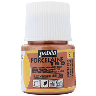 Pebeo Porcelaine 150 Porseleinverf 45ml Copper Pink nr. 57