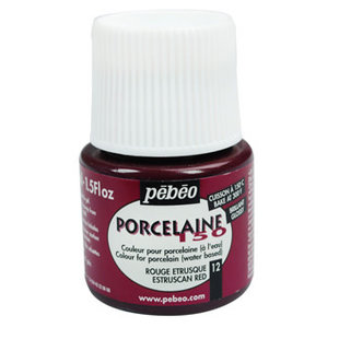 Pebeo Porcelaine 150 Porseleinverf 45ml Estruscan Red nr. 12