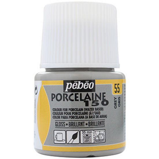 Pebeo Pebeo Porcelaine 150 Porseleinverf 45ml Grey nr. 55