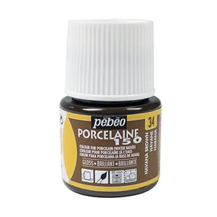 Pebeo Porcelaine 150 Porseleinverf 45ml Havana Brown nr. 34