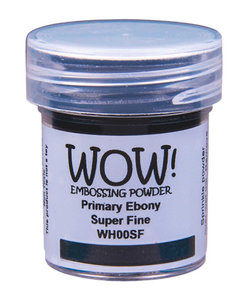 Wow Embossing poeder Primary Ebony Super Fine 15ml