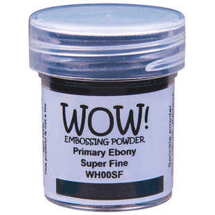 Wow Embossing poeder Primary Ebony Super Fine 15ml