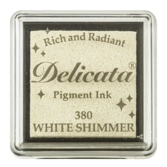Tsukineko Delicata Inkpad Mini White Shimmer