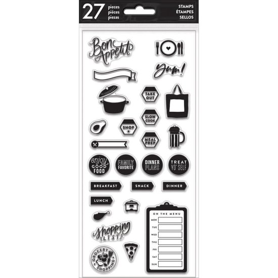 Me & My Big Ideas Happy Planner Clear Stamps Recipe