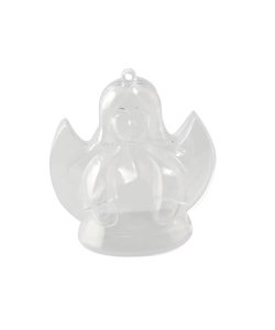 Deelbaar Plastic Engel Transparant 10cm