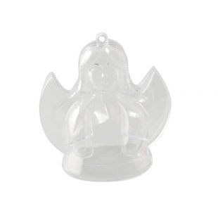 Deelbaar Plastic Engel Transparant 10cm