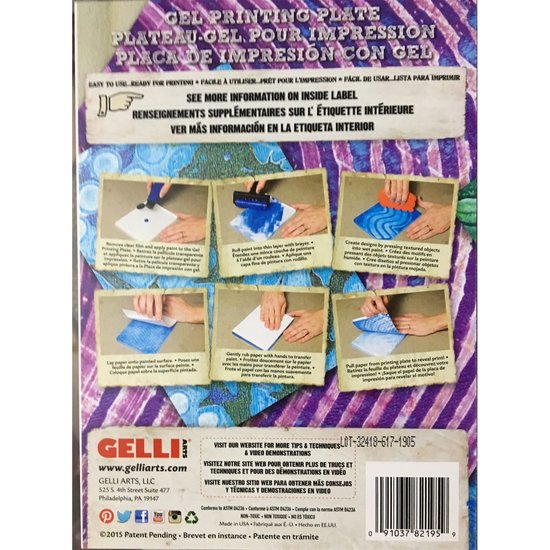 Gelli Arts Gelli Arts Gel Printing Plate 5x7" - 12.70x17.78cm
