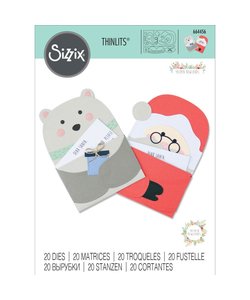 Sizzix Thinlits Die Set Yasmin Rowlands Santa's Letter 20 Dies