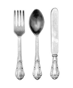 Tim Holtz Idea-Ology Adornments Silverware 9 pcs.