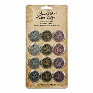 Tim Holtz Idea-Ology Philosophy Tags 12 pcs.