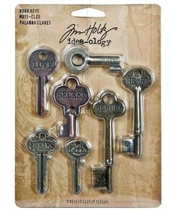 Tim Holtz Idea-Ology Word Keys 7 pcs.