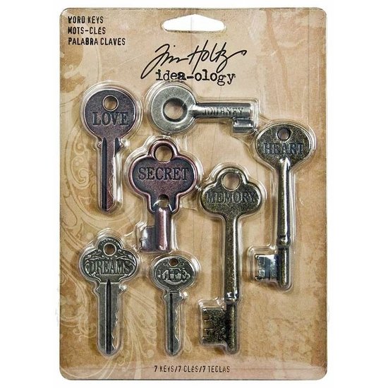 Tim Holtz Tim Holtz Idea-Ology Word Keys 7 pcs.