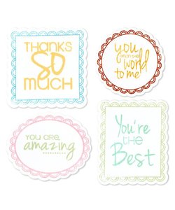 Sizzix Framelits Die Set Stamp Stephanie Barnard Word Labels